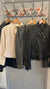 All Saints cream leather biker jacket size 10