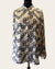 Mango white/navy shirt Size Large