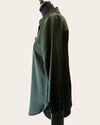 M&S green satin shirt size 8