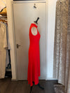 Karen Millen Red Midi Day Dress - Size 10