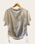 All Saint silk cream top size 8