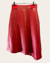 Sosander Red leather skirt size 6