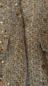 Zara gold sequins bomber jacket size Large