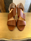 Louboutin tan sandals size 38
