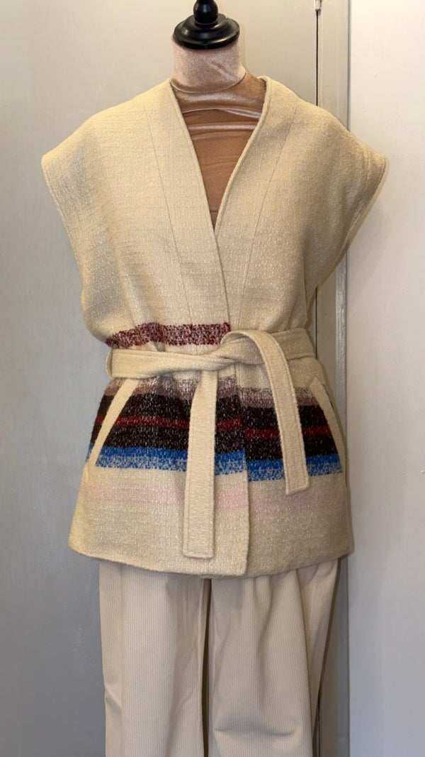 Scotch & Soda Cream Gilet / Jacket, Size S