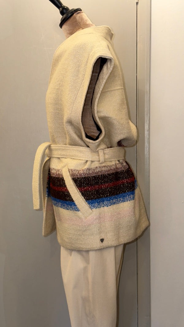 Scotch & Soda Cream Gilet / Jacket, Size S