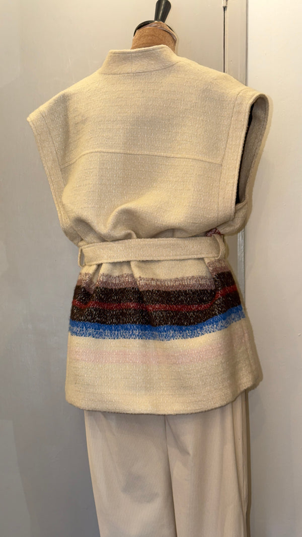 Scotch & Soda Cream Gilet / Jacket, Size S