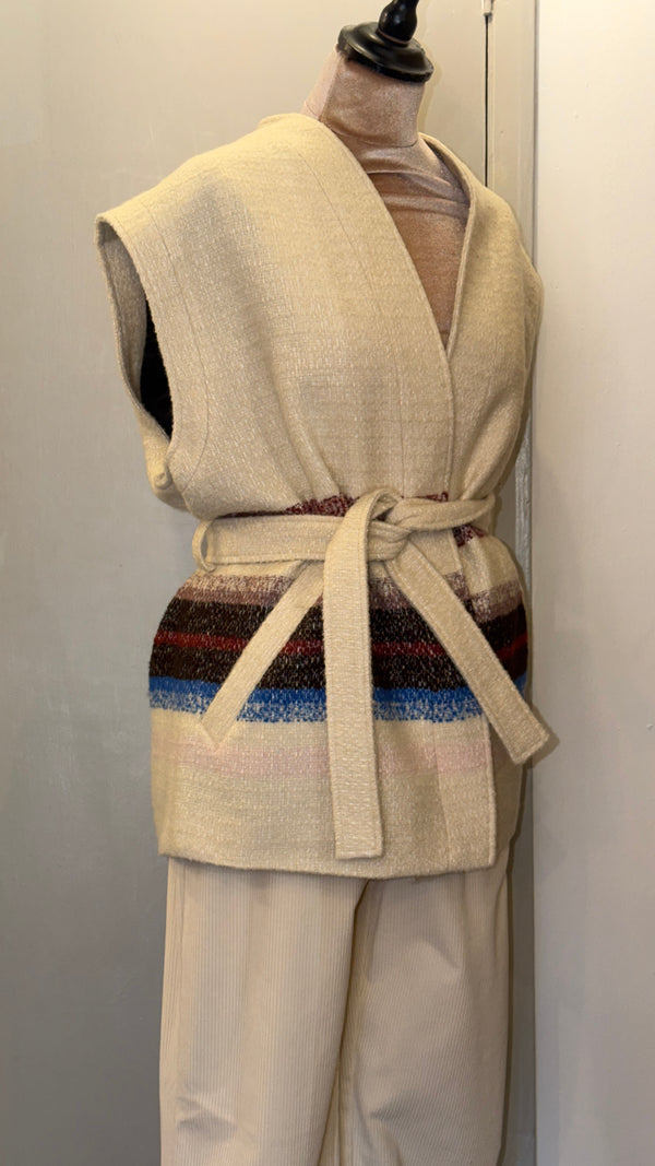 Scotch & Soda Cream Gilet / Jacket, Size S