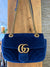 Gucci Peacock 🦚 Blue velvet Marmont handbag
