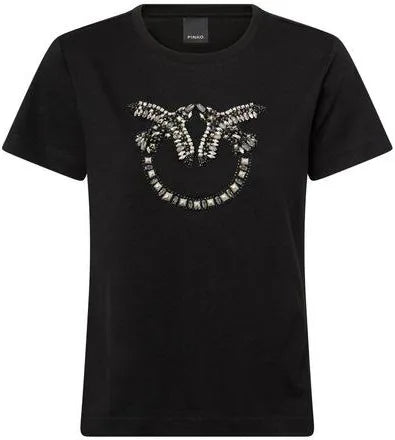Pinko ‘love birds’ Black T-shirt size small