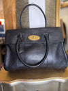 Mulberry Black grained leather Bayswater