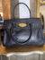 Mulberry Black grained leather Bayswater