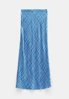 Hush blue silky skirt 8 1641