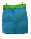 YAS green/blue knitted skirt size small