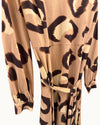 Jaeger beige animal print dress size 14