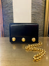 Salvatore Ferragamo black leather handbag