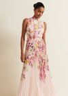 Phase eight pink floral dress size 10