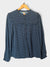 Whistles blue/black patterned blouse size 8