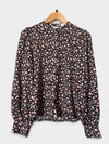 Levis black floral blouse size small