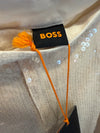 Boss Cream sequinned trousers size 10