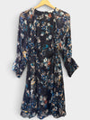 Reiss Navy Floral Dress Size 8