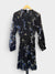 Reiss black floral dress size 10