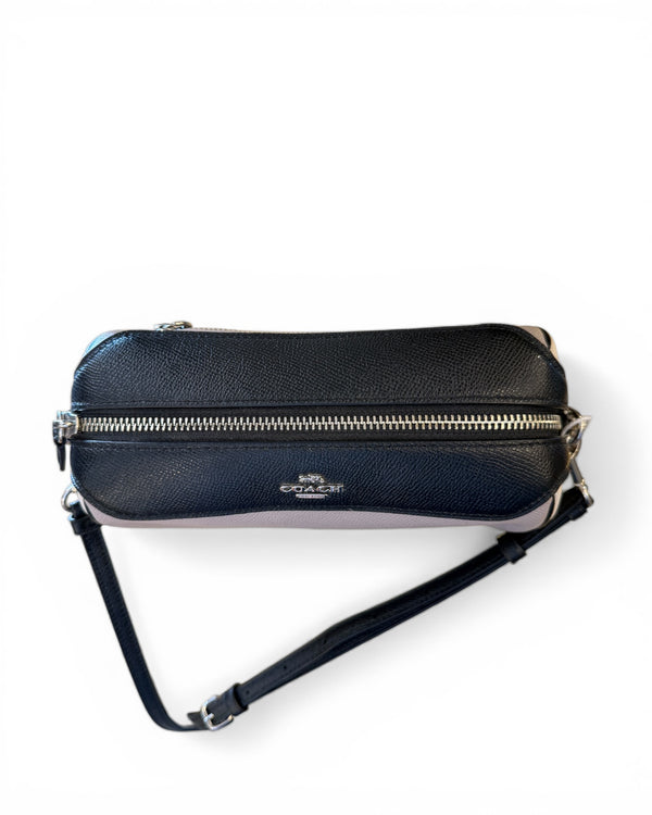 Coach across the body cream/black body handbag