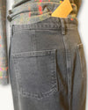 Seen Worn Kept soft black denim skirt size 10
