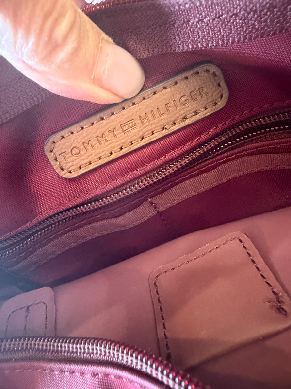 Tommy Hilfiger Burgundy across the body handBag