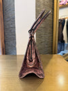 Prada Vintage Lizard Skin Small Handbag — Pink & Grey