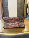 Prada Vintage Lizard Skin Small Handbag — Pink & Grey