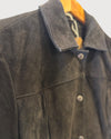 Pelle d annaia black suede jacket size 14