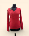 Ralph Lauren red knit jumper Size Medium