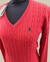 Ralph Lauren red knit jumper Size Medium