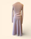 Beatrice B pink jersey/satin dress Size Small