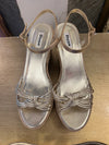Dune gold wedge sandals size 7