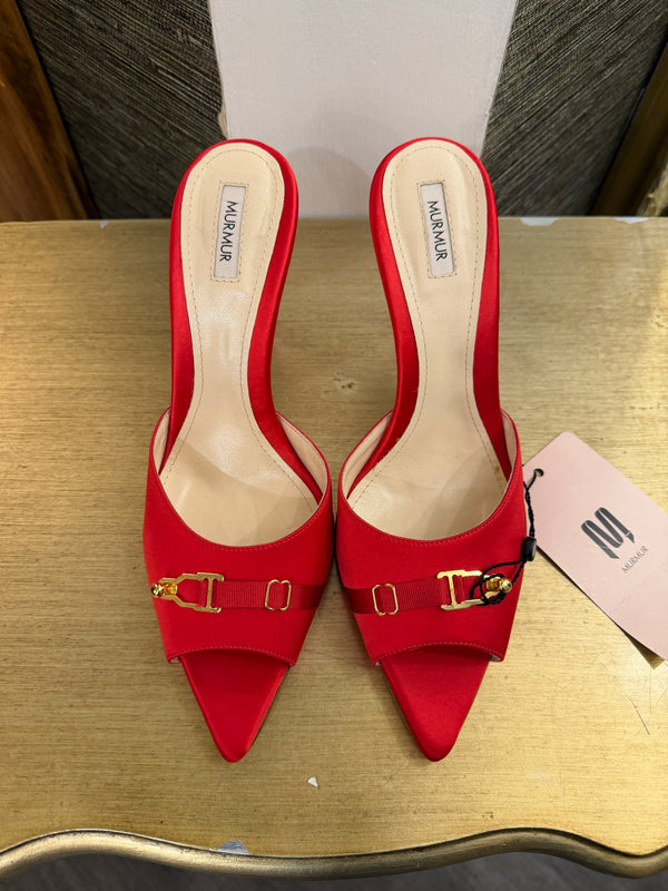 Murmur red silk mulessize 40