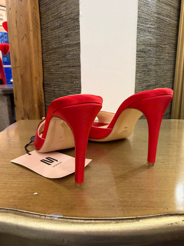 Murmur red silk mulessize 40