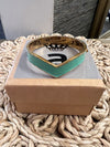 Anna Lou green/gold Bangle/ Bracelet