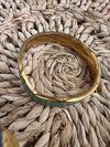 Anna Lou green/gold Bangle/ Bracelet