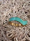 Anna Lou green/gold Bangle/ Bracelet
