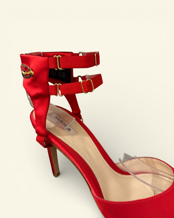 Murmur red silk mulessize 40