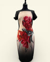 Coast black & red floral dress size 12