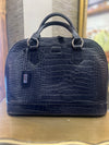 Osprey Navy Croc Kelly Bag
