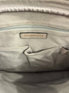Smaak Pale Grey leather laptop work handbag