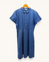 Brora Blue Linen Shirt Dress – Size 16