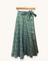Brora green floral wrap skirt size 12