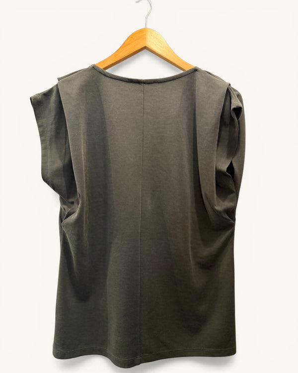 Mint Velvet grey zip feature top size small