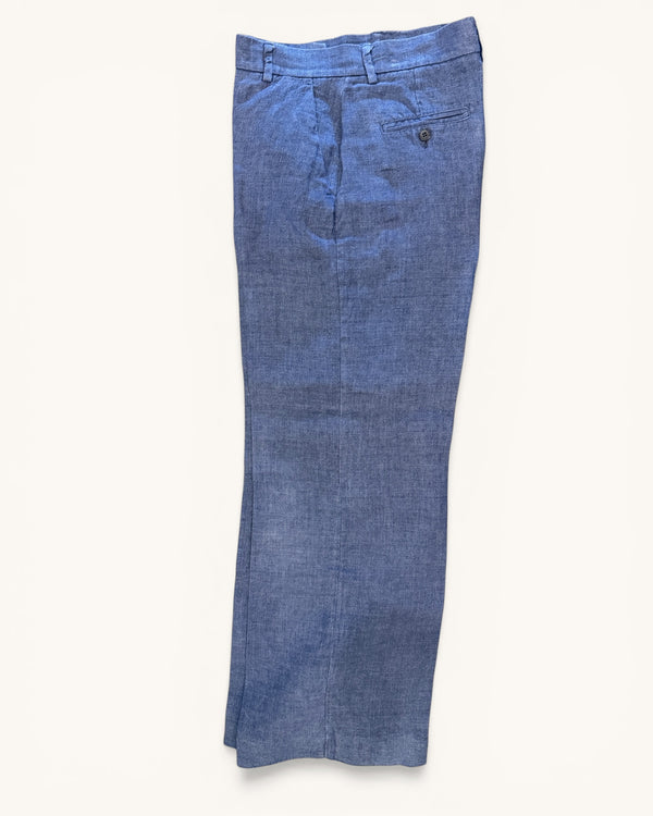 MAXMARA blue linen trousers size 8