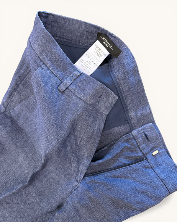 MAXMARA blue linen trousers size 8